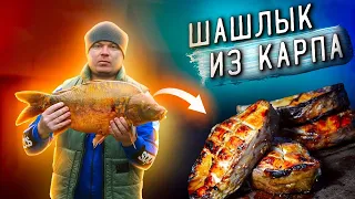 Карп на мангале. Шашлык из рыбы на углях. И МЯСО И РЫБА