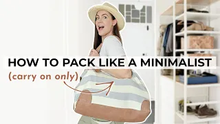 Minimalist Travel Packing | 2 Weeks of Carry-On ONLY in Europe! | Pack with Me | Minimalist Family