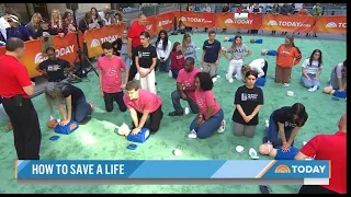 American Heart Association Hands-Only CPR Demo on TODAY Show