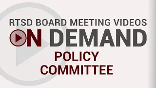 January 11, 2022 Policy Committee Meeting