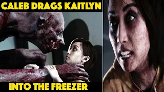 Dylan CAN survive in the kitchen, Kaitlyn dragged into the Freezer by Caleb - THE QUARRY