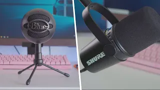 MICRÓFONO DE $75 vs MICRÓFONO DE $300 (USB) | Snowball ICE vs Shure MV7