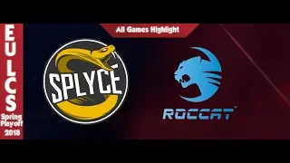 ROC vs. SPY - Quarterfinals | EU LCS Spring Playoffs | Team Roccat vs. Splyce (2018) All Games