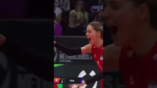 Stevanovic Serbia Womens Volleyball Monster Block 2022 World Championships Semi Finals Vs USA