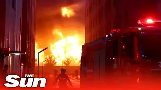 HUGE fire rips through factory 'killing dozens' in Chinese city of Anyang