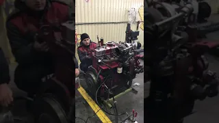 Запуск двигателя Cummins 8.3L