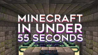 Minecraft Any% Beaten In Under 55 Seconds [Glitchless TAS]