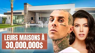 KOURTNEY KARDASHIAN & TRAVIS BARKER : LEURS MAISONS À 30 MILLIONS DE DOLLARS