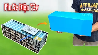 Không lo hết điện,Đóng Pin Xe Điện 72v Siêu Khủng chạy sướng lắm mọi người ạ