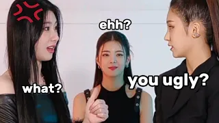 Yeji accidentally calls Chaeryeong "ugly"