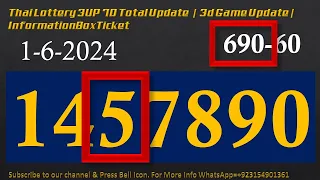Thai Lottery 3UP 7D Total Update  |  3d Game Update | InformationBoxTicket 1-6-2024
