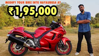 BELIEVE or NOT this is NOT HAYABUSA | R15 modified into HAYABUSA | RIDEOFY | BIKE MODIFICATION
