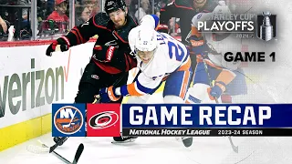 Gm 1: Islanders @ Hurricanes 4/20 | NHL Highlights | 2024 Stanley Cup Playoffs