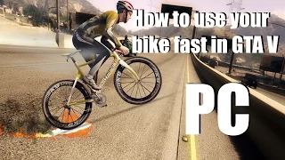 How to ride your bicycle fast - GTA V PC