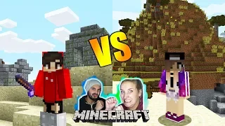 Minecraft ÜBERLEBENSKAMPF #1: KAAN GEGEN NINA! WER STIRBT ALS ERSTES IN GROßER WELT? Survival