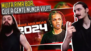 MÚSICOS REAGEM A "2024, só vale RIMA ABSURDA!" | @RimasCompilationHD | [REACT/ANÁLISE]