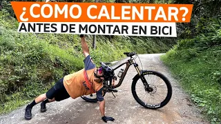 Rutina básica de calentamiento antes de montar en bicicleta de MTB | Tutorial de un Profesional