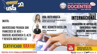 TALLER INTERNACIONAL DE REDACCIÓN DE ARTÍCULOS CIENTÍFICOS, PARA REVISTAS INDEXADAS | DOCENTES 2.0