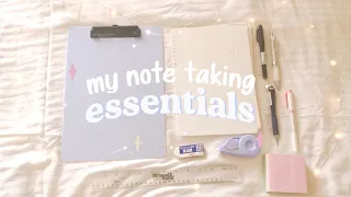 my note-taking essentials 📒 the best stationery for taking notes