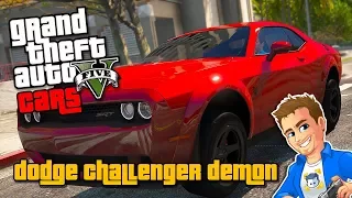 GTA 5 Cars - Dodge Challenger SRT Demon | GTA 5 Car Mod, GTA V Custom Car Addon, GTA 5 Mods Showcase