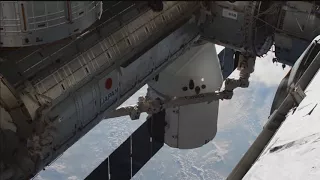 SpaceX Dragon Cargo Spacecraft Attached to the International Space Station