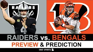 Raiders vs. Bengals Preview & Prediction + Raiders Injury Report, NFL Playoff Picture | NFL Week 11