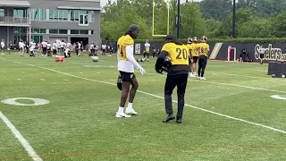 Steelers Sights and Sounds: Patrick Peterson Mentors Joey Porter Jr., Cam Heyward Goes to Work