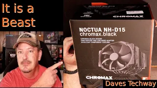 Noctua NH D15 chromax black CPU Cooler unboxing and overview-Review