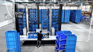 NEW Pop-Pick System Smart Warehouse Video (not a simulation!)