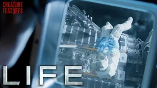 Astronaut Attacked By An Organism In Space | Life (2017) | Creature Features
