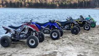 Лесная покатушка #2. ATV Yamaha YFZ450R / YFM700 / Banshee 350/ Honda TRX700/ Blaster /Suzuki DRZ400