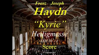 Joseph Haydn, Heiligmesse, Mass in B-flat Major, HOB.XXII:10  - 1. Kyrie - Score