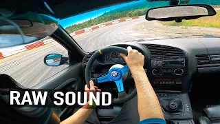 BMW E36 M3 POV DRIFT EXHAUST SOUND!