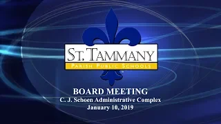 STPPS Board Meeting: January 10, 2019