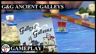 Ancient options of the Galleys & Galleons rules for naval wargame Gameplay #miniaturewargaming
