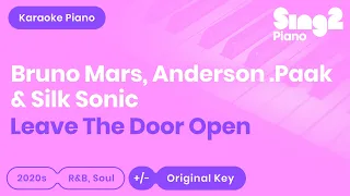 Bruno Mars, Anderson .Paak, Silk Sonic - Leave The Door Open (Karaoke Piano)