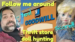 Thrift Store Doll Hunting || VLOG || Follow Me Around