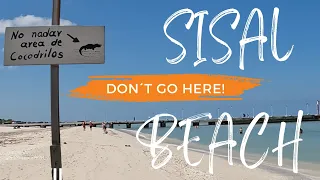 Sisal Beach  - Don't go here!  Day Trip from Merida TRAVEL MEXICO