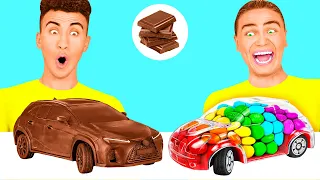 Défi Chocolat vs Réalité Nourriture | Défi Fou par RaPaPa Challenge