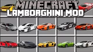 Minecraft LAMBORGHINI MOD / DRIVE FAST CARS AND BECOME RICH IN MINECRAFT!! Minecraft