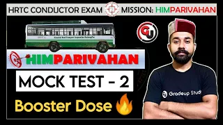 HRTC Conductor Exam 2023 ||Mission HimParivahan || Mock Test - 2