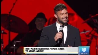 Ricky Martin con la voz quebrada hizo llorar a Marc Anthony