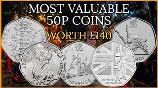 Top 5 Most Valuable and Rare 50p Coins! (UK Circulation) 2023