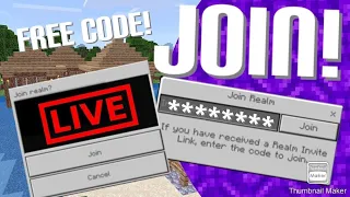 JOIN MY FREE MINECRAFT REALM 2021! (PS4, XBOX, PC, MCPE, smp server) [CODE IN VIDEO]