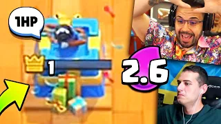 CICCIO GIOCA il 2.6 DOMATORE in LADDER... 1HP! - Clash Royale