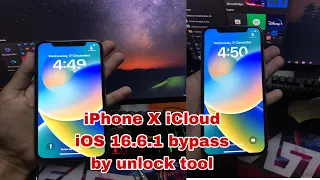 iPhone X Hello iCloud iOS 16.7 bypass by unlock tool