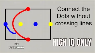 High IQ Test | Connect the Dots of Same Color without crossing lines