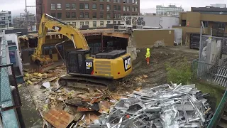 Building Demolition for Broadway Subway Project