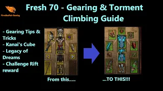 Diablo 3: Fresh 70 Gearing & Torment Climbing Guide - How to accelerate your seasonal journey!