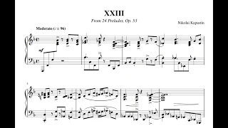 Nikolai Kapustin - Prelude No. 23, Op. 53: Moderato